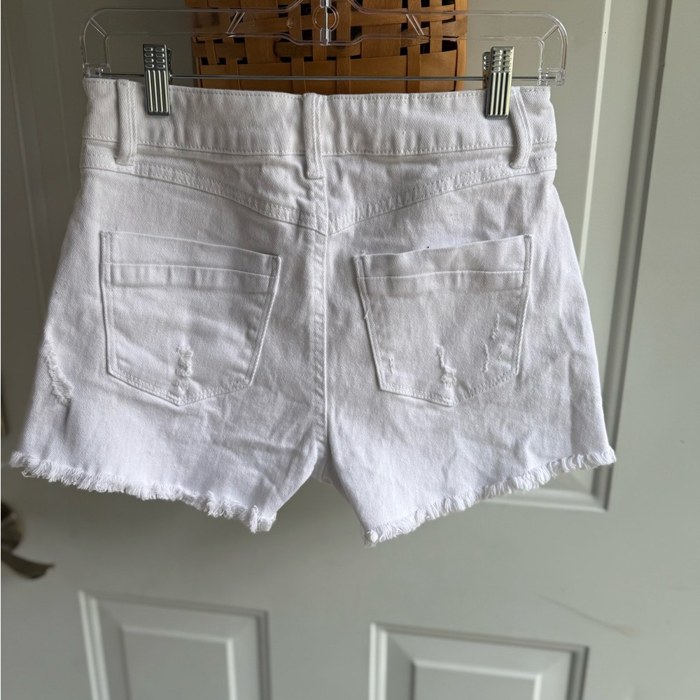 Rewash Bright White Denim Shorts